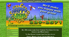 Desktop Screenshot of happygrasslawncarellc.com